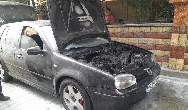 Aydın'da araç yangını panikletti