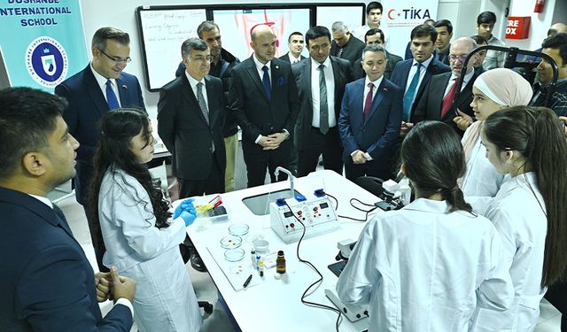 TİKA Tacikistan’da tam teşekküllü bilim laboratuvarı kurdu