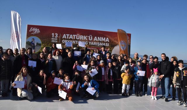 Aliağa'da Atatürk'ü Anma Oryantiring Şampiyonası düzenlendi