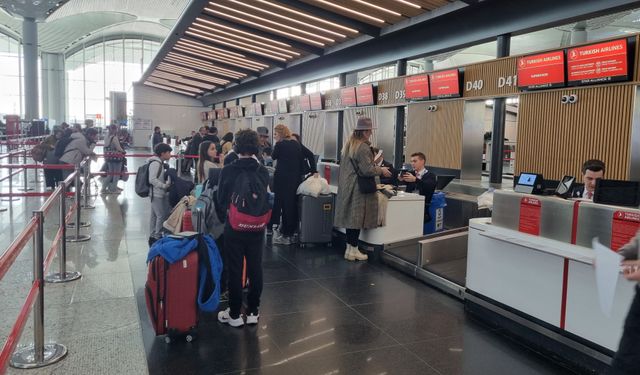İstanbul Havalimanı’nda ara tatili yoğunluğu
