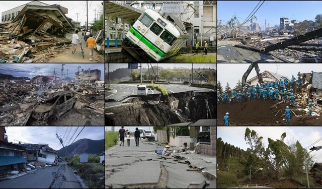 Japonya'yı sarsan büyük depremler