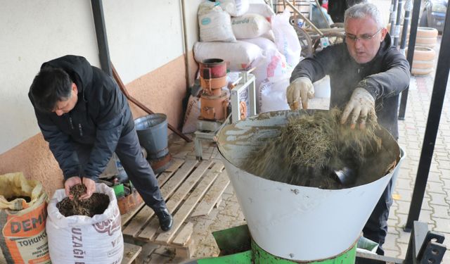 Kütahya Dumlupınar Üniversitesinin organik atıkları pelete dönüştürülüyor