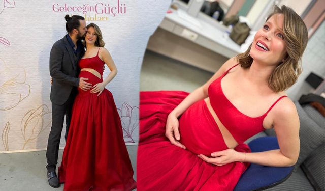Camdaki Kız dizisinin oyuncusu Burcu Biricik hamilelik pozlarıyla dikkat çekti