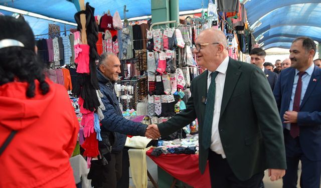 Manisa Büyükşehir Belediye Başkanı Ergün, Demirci'de ziyaretlerde bulundu