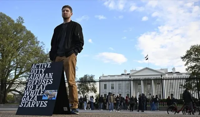 ABD'li asker, Beyaz Saray önünde 6 gündür açlık grevi yapıyor