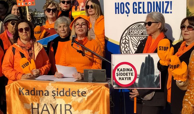 Soroptimistler İzmir’den seslendi: Siber şiddeti önle “Dünyayı turuncuya boya”