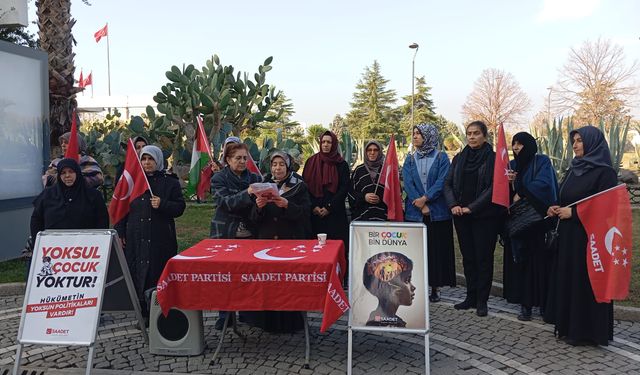 Saadet Partisi İzmir Kadın Kolları’ndan çocuk hakları haykırışı: Kaybolan çocuklar yarınlarımızdır…