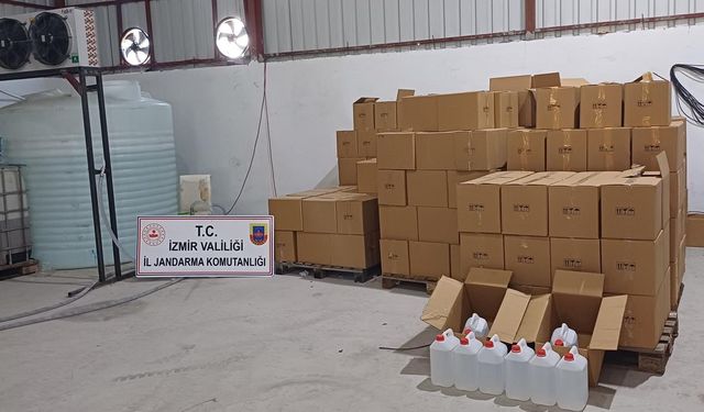 Menemen'de kaçak alkol operasyonu: 4 kişi gözaltına alındı