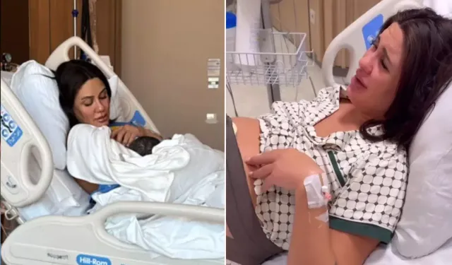Sahra Işık ilk bebeğini kucağına aldı