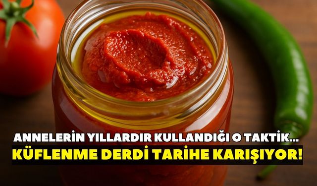 Artık küflenme derdi tarihe karışıyor! Salçanı uzun süre taze tutmanın en etkili yolu: Annelerin sırrı ortaya çıktı