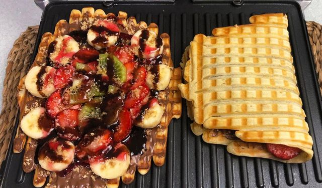 Evde waffle yapmak hiç bu kadar kolay olmamıştı! Tost makinesinde pofuduk waffle tarifi