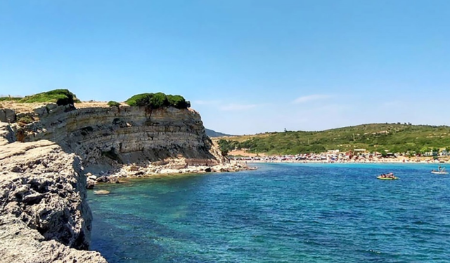 Hem antik kent hem dalış cenneti! İzmir'in yanı başındaki oksijen deposu: Denizin içindeki hamam kalıntıları şoke ediyor