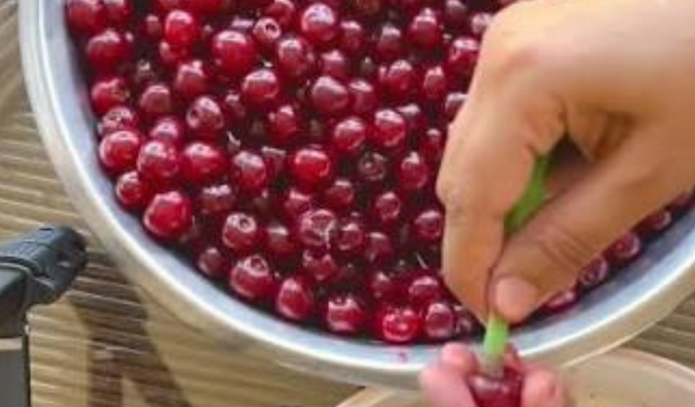Saatlerce çekirdek çıkarmaya uğraşmaya son! Bu pratik yöntemle sadece 15 saniye yetecek, çekirdekler anında çıkacak
