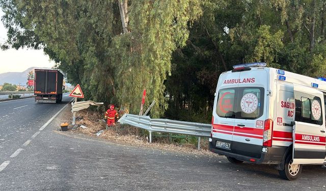 Kontrolden çıkan otomobil yol kenarına devrildi: 1 kişi hayatını kaybetti