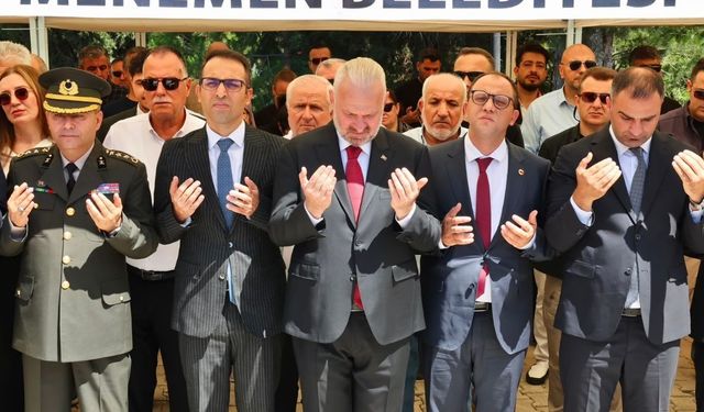 Menemen’de 15 Temmuz’un 10. yılında anlamlı tören