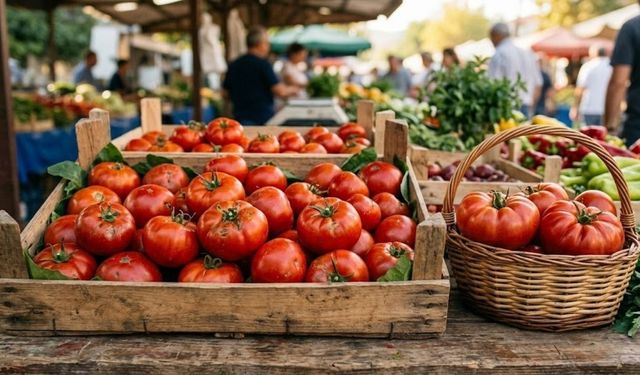Pazara gidenler dikkat!  Kışlık menemen hazırlayanlar bunu yapıyor!Domatesin rengine değil sadece buna da bakın!