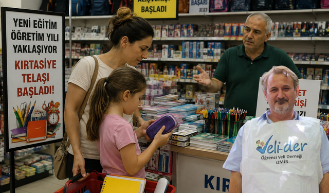 Veliler geçim derdinde! Kırtasiyeci sinek avlıyor