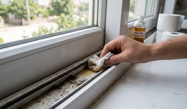 Kimsenin bilmediği o şaşırtan yöntem! Pencere raylarını temizlemenin en pratik yolu buymuş: Birkaç parça yetiyor