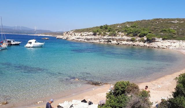 Ne Çeşme ne Foça! İzmir’in gizli koyunda su hala yüzmeye çağırıyor: Berraklığı gören gözlerine inanamıyor