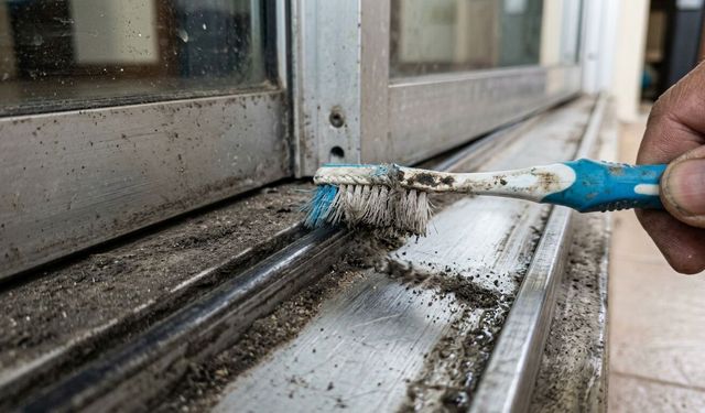 Evdeki diş fırçanızı çöpe atmayın! Meğer sürgülü kapıların ilacı oymuş:Bu yöntemle temizle rayların ilk günkü gibi olsun