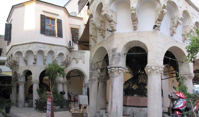 Kubbesinde çiçek ve zeytin dalları var! Şadırvanı da kütüphanesi de camisi de aynı yerde! İzmir’de tarihi yapı büyülüyor