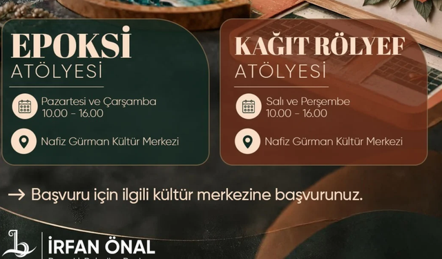 Bayraklı’da sanata ilgi duyanlara müjde! İki yeni atölye açılıyor