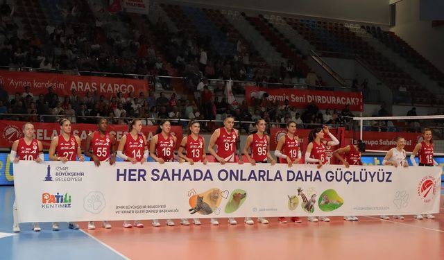 İlk maç, ilk galibiyet, bin paket mama! Aras Kargo Spor Kulübü ilk maçına hayvanlara destekle başladı