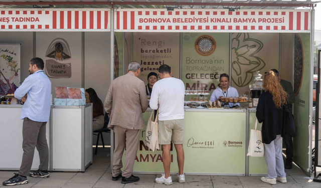 Kınalı Bamya için kuyruğa girdiler! Bornova’nın lezzeti GastroFest’te buluştu