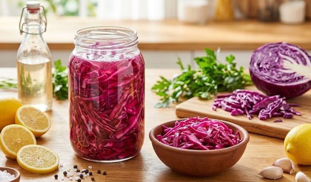 Lokanta usulü mor lahana turşusu sirke ile mi limonla mı olur? Kaç günde hazır olur?