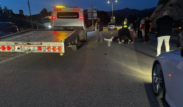 Motosikletin çarptığı yaya hayatını kaybetti