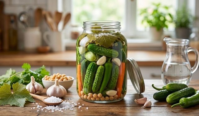 Ne sirke ne limon! Sadece tuz ve su yetiyor: Turşu kurmanın bu yöntemi şaşırtıyor