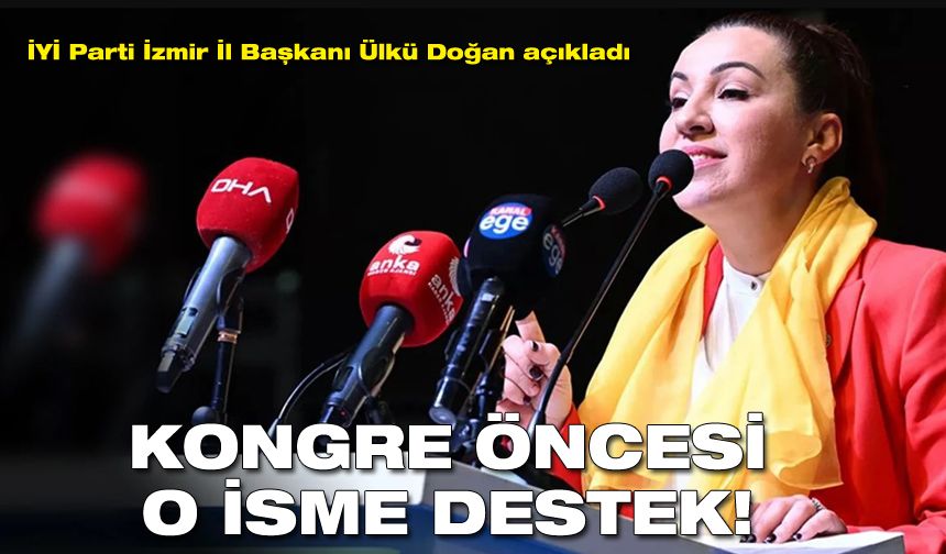 İYİ Parti'de İl Başkanı Doğan'dan kongre öncesi o isme destek!