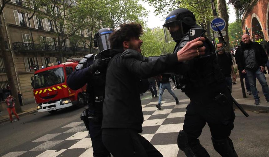 Fransa’da olaylı 1 Mayıs: 47 gözaltı, 15 yaralı