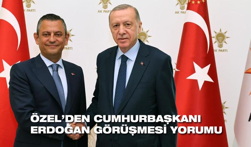 Özel’den Cumhurbaşkanı Erdoğan görüşmesi yorumu