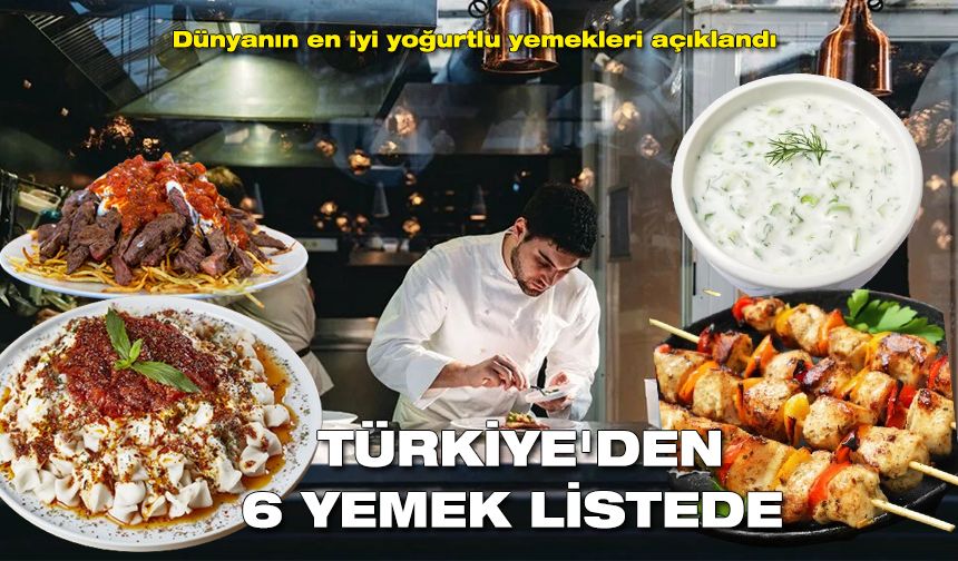 Türkiye'den 6 yemek listede... Dünyanın en iyi yoğurtlu yemekleri