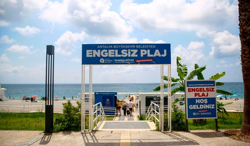 Antalya'da engelsiz plajlar engelli bireyler için erişilebilir deneyim sunuyor
