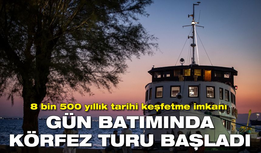 İzmir'de Körfez Turları eşsiz gün batımıyla başladı