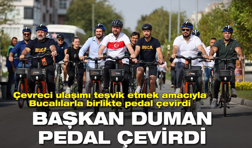 Buca'da çevreci ulaşım için pedal çevirildi!