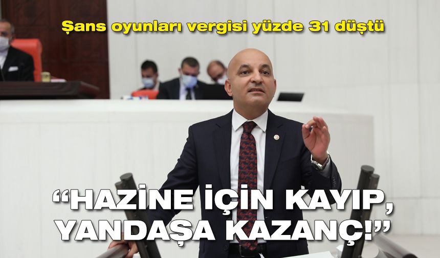 Şans oyunları vergisi yüzde 31 düştü: Hazine için kayıp, yandaşa kazanç!