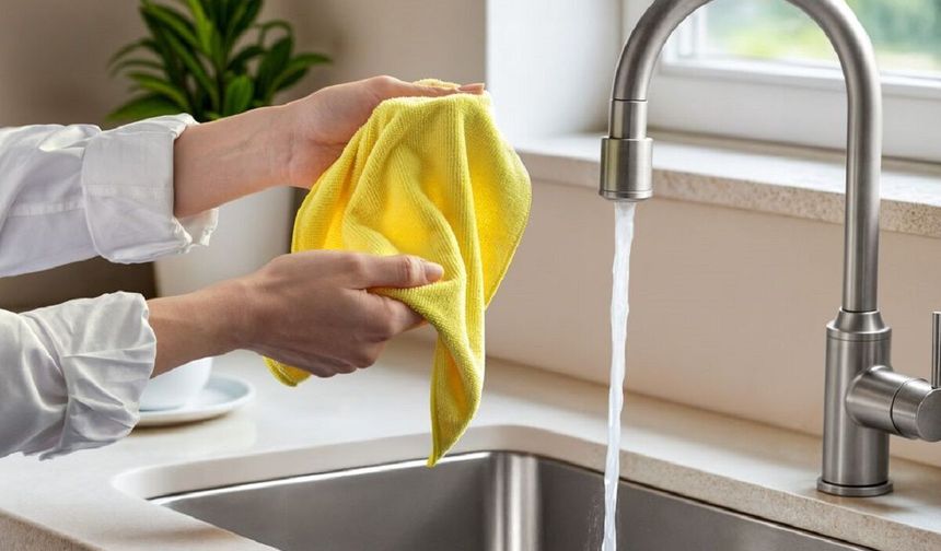 Mutfak bezleri kokuyorsa hemen çöpe atmayın! Tek işlemle yeniden tertemiz oluyor