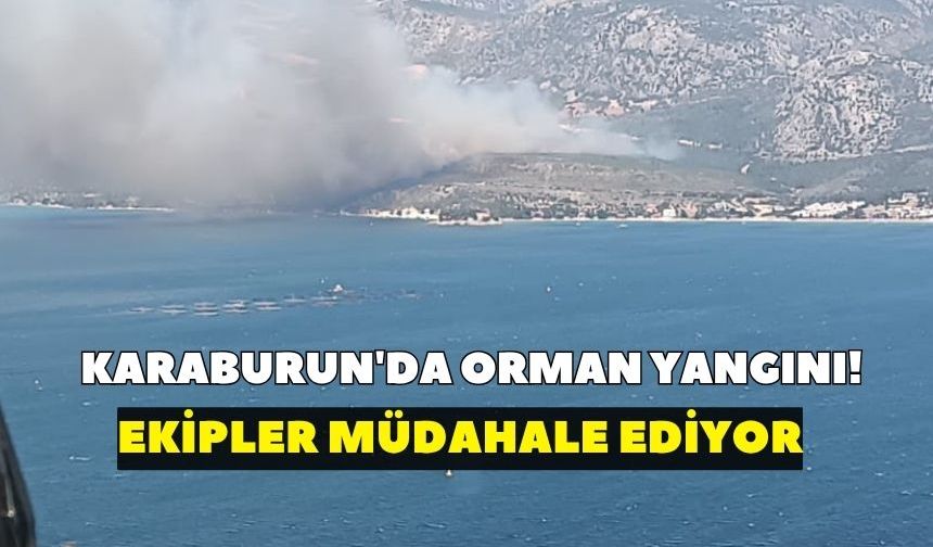 Karaburun'da orman yangını! Ekipler müdahale ediyor