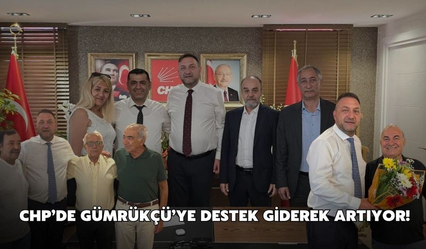 CHP’de Gümrükçü’ye destek giderek artıyor