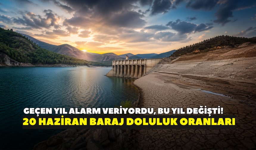 Geçen yıl alarm veriyordu, bu yıl tablo tamamen değişti! İZSU açıkladı: 20 Haziran baraj doluluk oranları