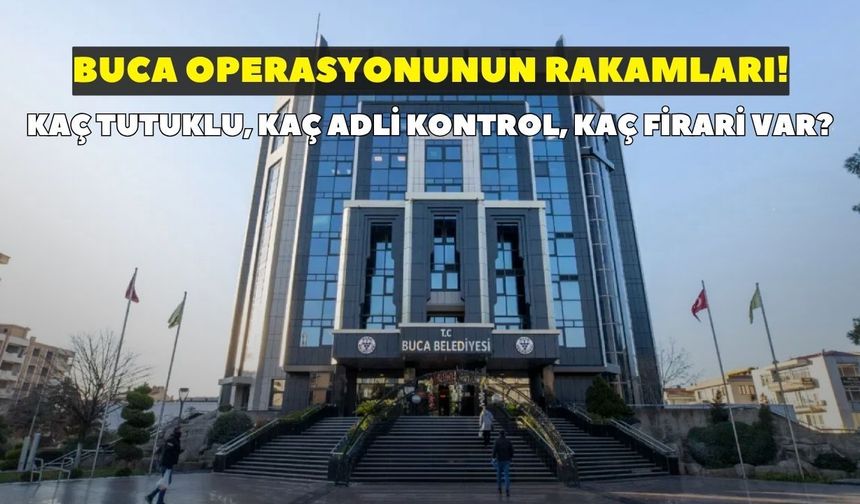 Buca operasyonunun rakamları! Kaç tutuklu, kaç adli kontrol, kaç firari var?