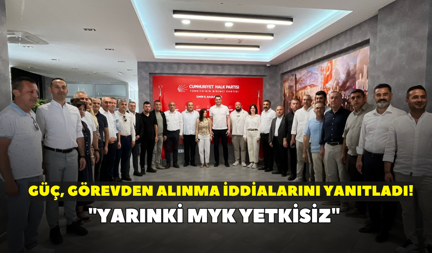 Güç, görevden alınma iddialarını yanıtladı! "Yarınki MYK yetkisiz"