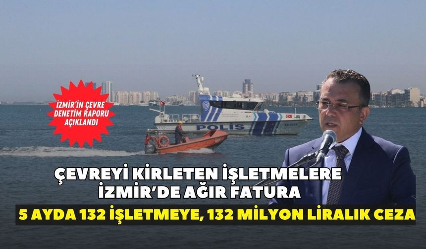 İzmir'in çevre raporu açıklandı! 2 bin 103 çevre denetiminde 123 işletmeye ağır ceza