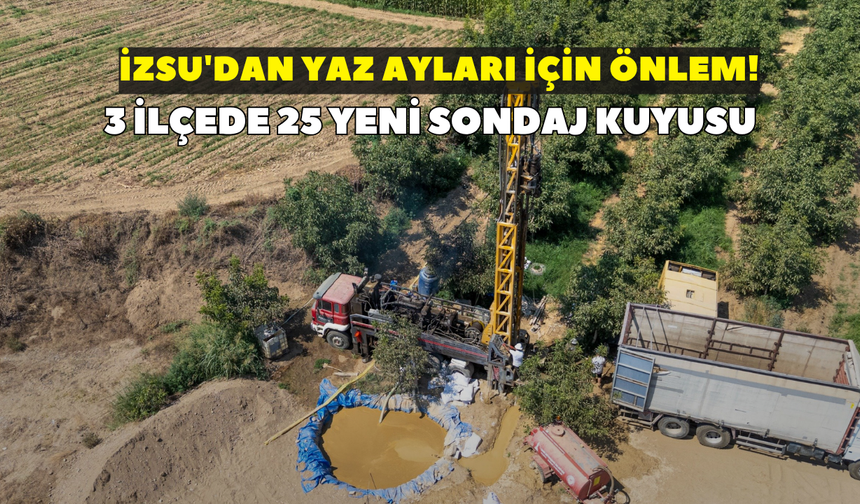 İZSU'dan yaz ayları için önlem! 3 ilçede 25 yeni sondaj kuyusu