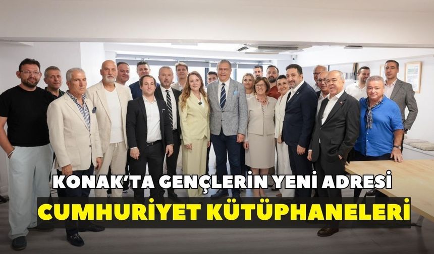 Cumhuriyet Kütüphaneleri Projesi büyüyor: Konak'ta iki şube daha açıldı