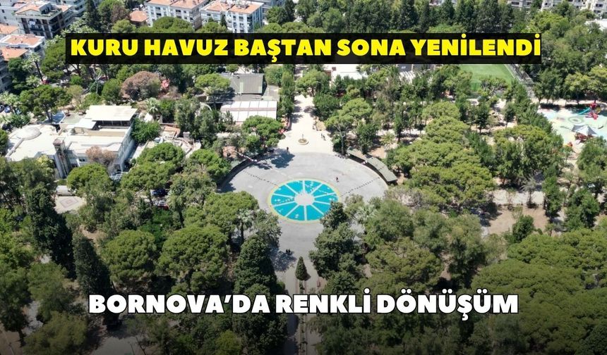 Bornova’da renkli dönüşüm: Kuru havuz baştan sona yenilendi