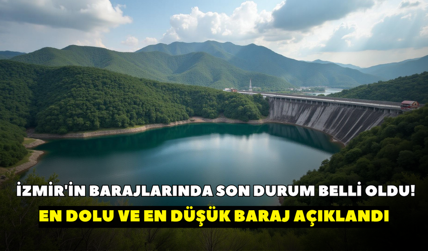 İzmir'in barajlarında son durum belli oldu! En dolu ve en düşük baraj açıklandı